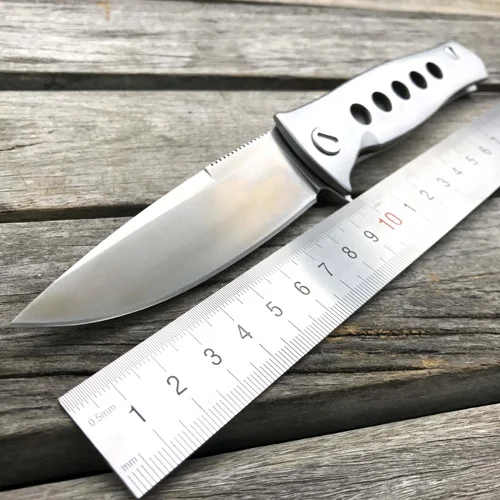 All Steel Handle LDT Dr Mayo складной нож D2 лезвие G10 стальная ручка карманный нож подшипник Флиппер походные ножи Открытый выживания охотничьи инструменты - Цвет: All Steel Handle