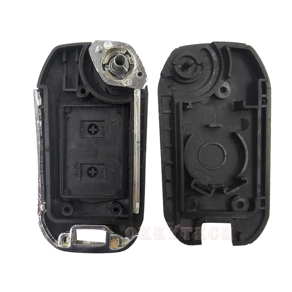 Модифицированный складной чехол для автомобильного ключа пульта с 2 кнопками