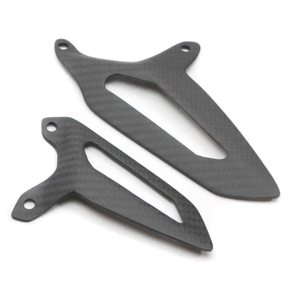 DTRAD для DUCATI 899 959 1199 1299 полное углеродное волокно саржевое матовое ударное пружинное покрытие и защита для пяток - Цвет: Черный