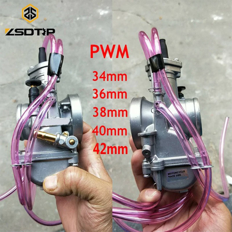 Карбюратор ZSDTRP PWM 34 36 38 40 42 мм для Keihin универсальный переключатель Karts 2T гоночный