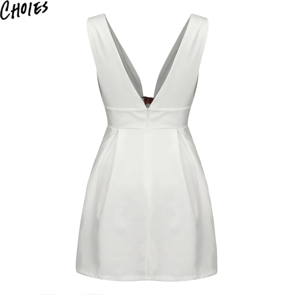 Женское платье с вышивкой 2 цвета винтажное глубоким v образным вырезом