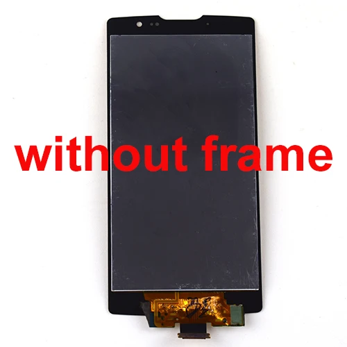 without frame Для LG Spirit H442 H440 H422 Черный сенсорный экран дигитайзер сенсорная стеклянная панель+ ЖК-дисплей монитор экран панель в сборе - Цвет: without frame