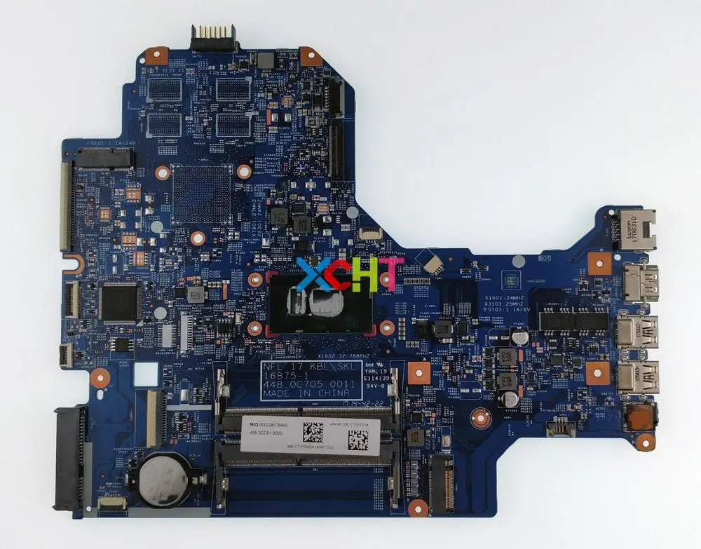 

for HP 17 17-BS 17T-BR000 Series 925624-601 925624-001 16875-1 448.0C705.0011 UMA i5-7200U Laptop Motherboard Tested
