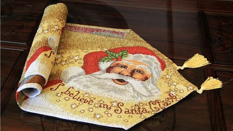 Новое поступление, модный Европейский стиль, 33x180 см, винтажный и элегантный Рождественский стол-дорожка