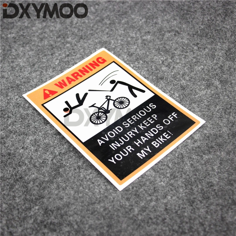Автомобильный Стайлинг забавная наклейка для велосипеда предупреждающая
