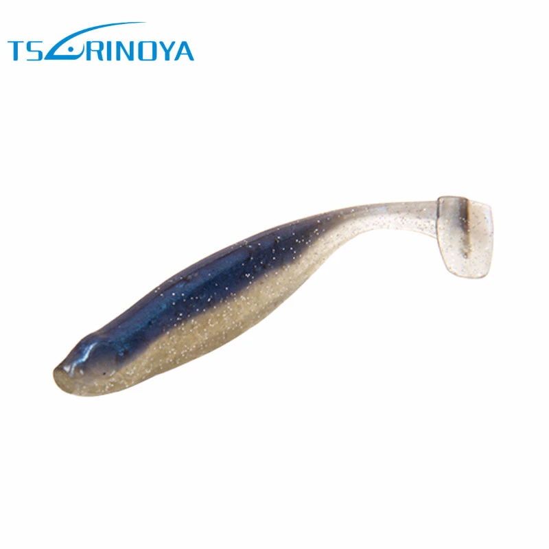 TSURINOYA 6 шт. двухцветные приманки для рыбалки 65 мм 2 5 г силиконовые Leurre Peche Isca Artificias