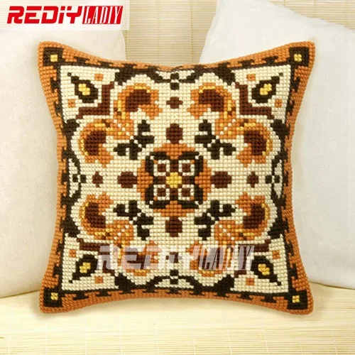 CX0525 Rediy ladiy чехол для подушки с вышивкой крестиком классический узор массивные наборы для вышивки крестиком ручная работа Подушка пряжа для вышивки чехол для подушки - Цвет: CX0525