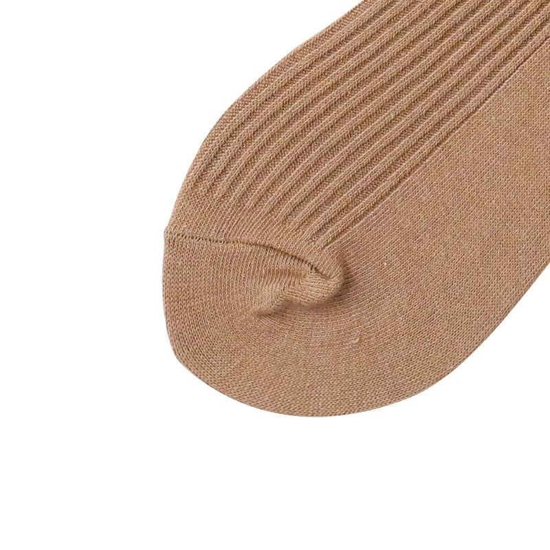 The Spring And Autumn Winter Piles of Socks Ms Cotton Solid Color Japanese-Style Korea Stock Calf Knee-Length So | Женская одежда