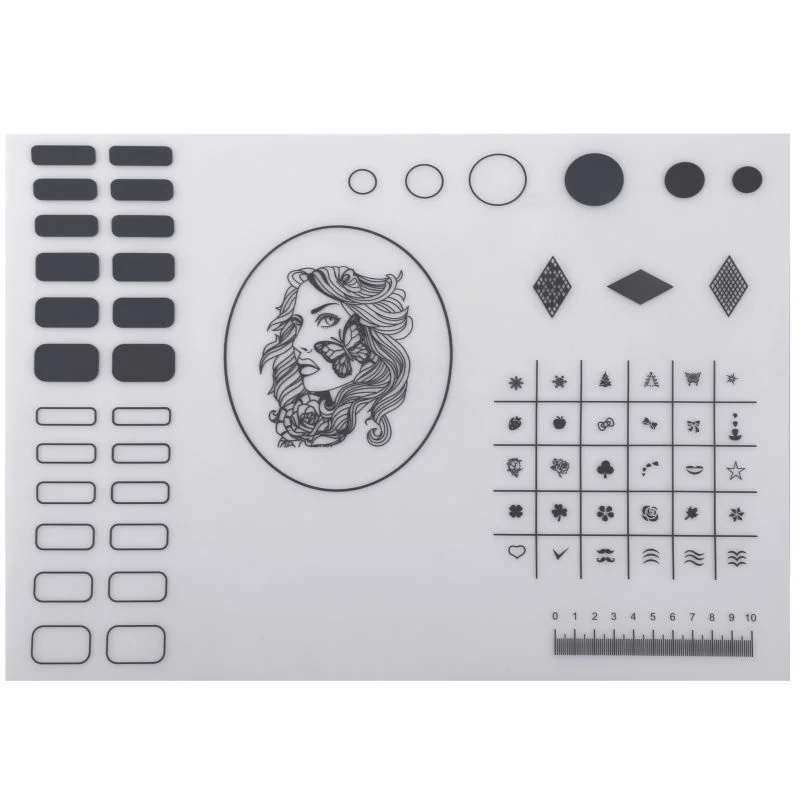 1 шт. силиконовый Настольный коврик для нейл арта сделай сам гель краска рабочее