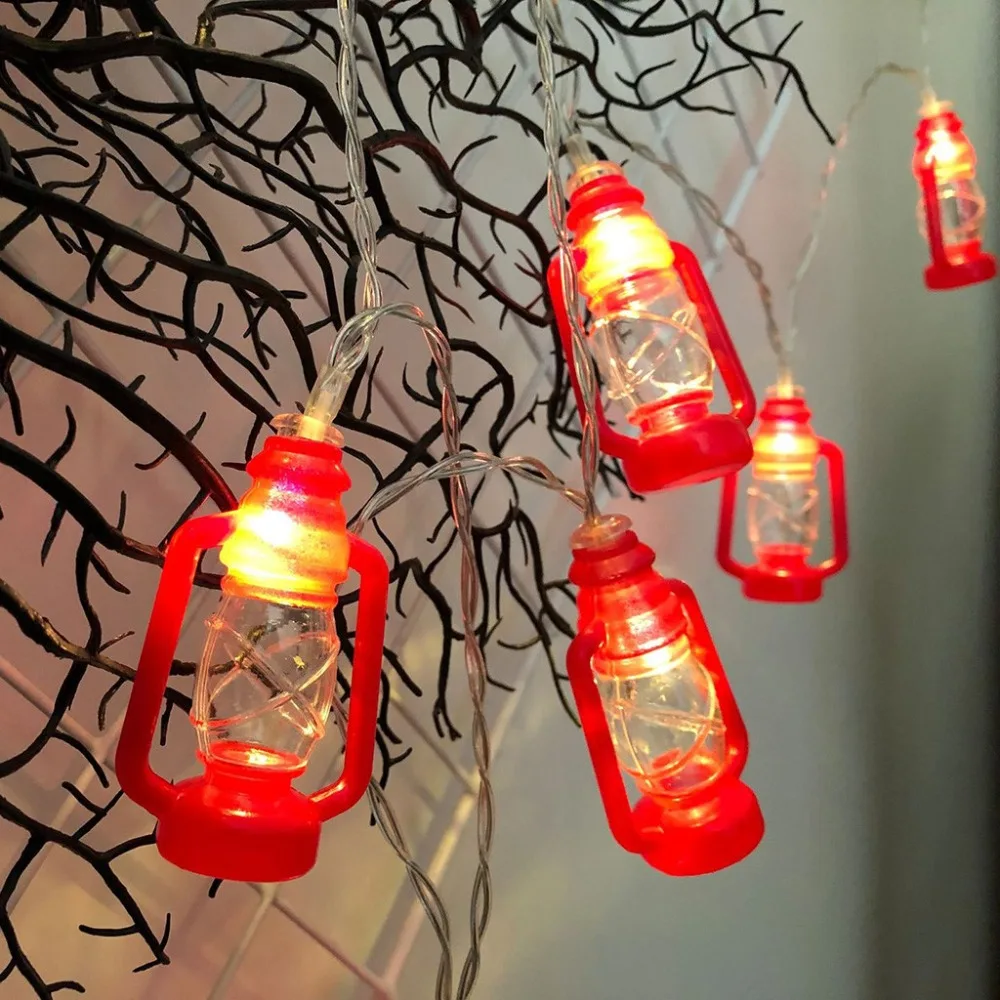Новый фестиваль ретро керосиновая лампа светодиодные гирлянды