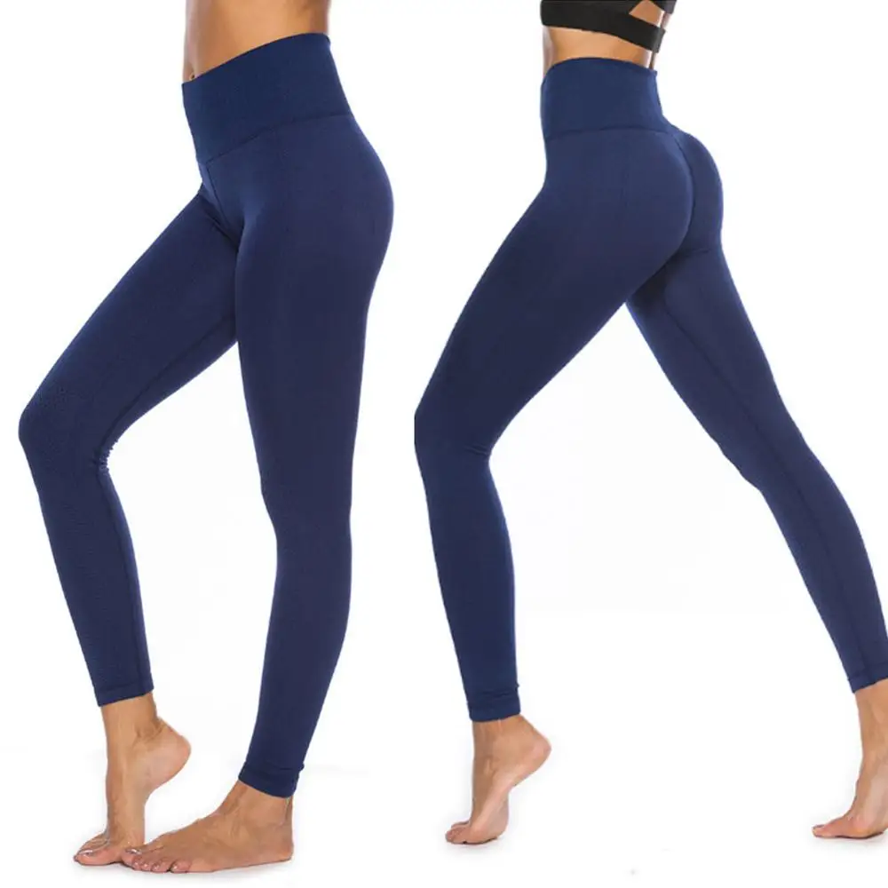 Blue JGS1996 Женская Энергия бесшовный корсет штаны для йоги супер эластичные спортивные колготки высокая Талия спортивные легинсы для бега брюки - Цвет: Blue