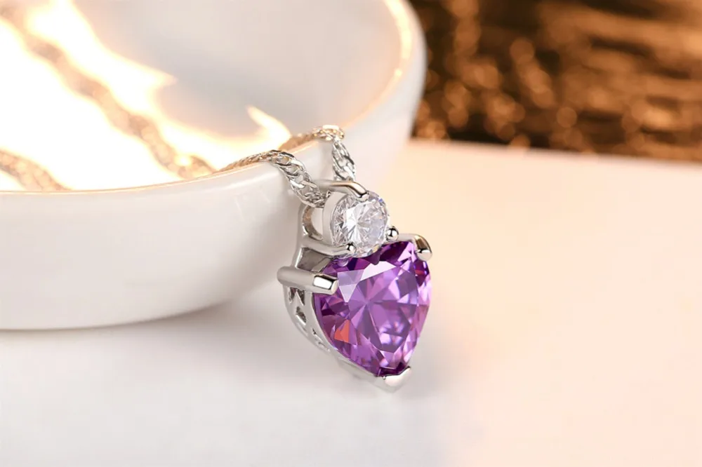 New fashion Heart-shaped pendant Crystals from Austrian Necklaces Jewelry For Women Party Wedding jewelery | Украшения и