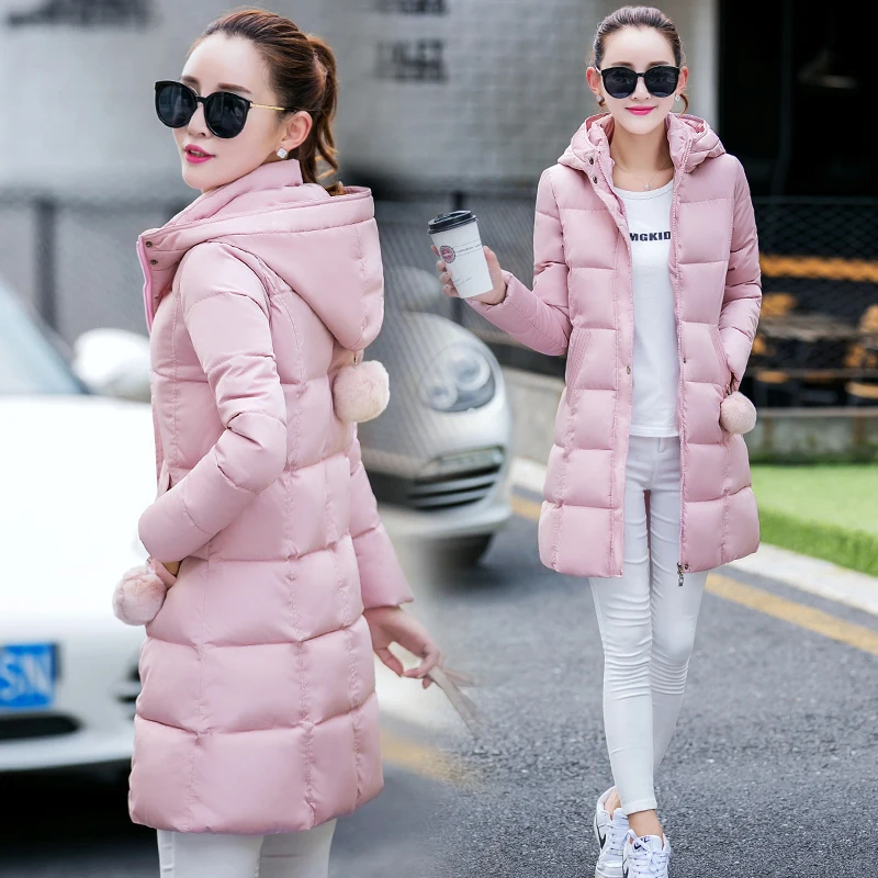 3XL 2020 Kawaii плотное зимнее пальто размера плюс женская куртка пуховик из хлопка