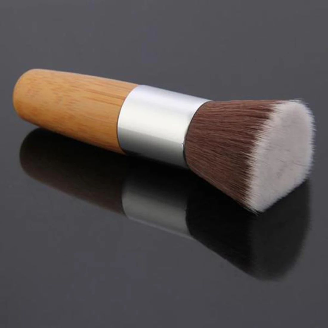 2016 1 шт. деревянная ручка с плоским верхом буфер косметический для макияжа
