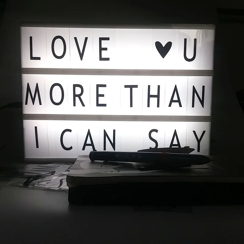 Светодиодная лампа для букв формата А6/А4 пластиковый светильник тбокс сделай сам