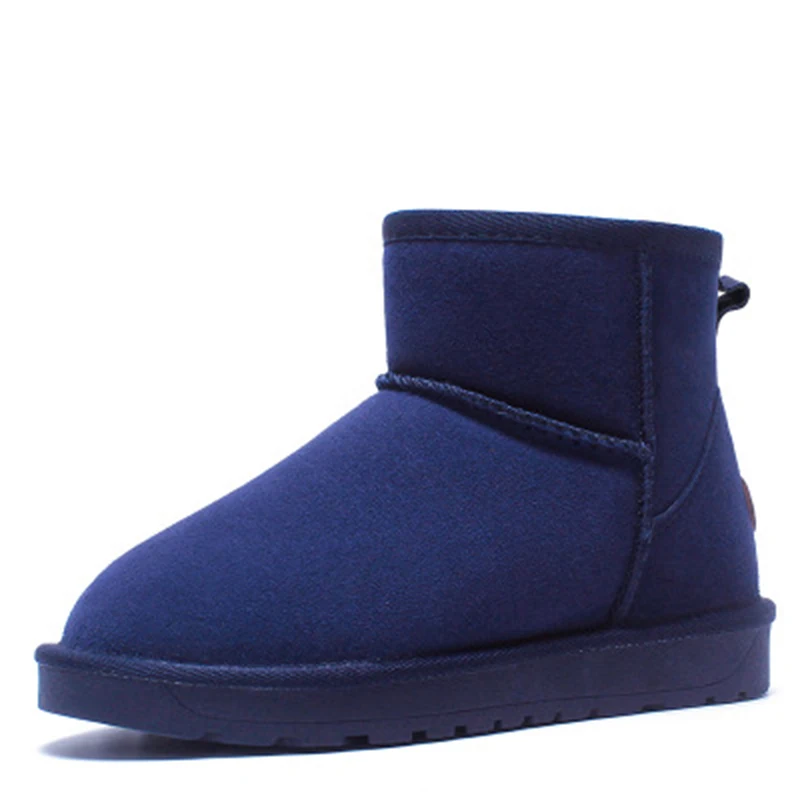 Zapatos mujer/Женская обувь с круглым носком, зимние сапоги, новые зимние сапоги на молнии, женская обувь, женская теплая Классическая обувь