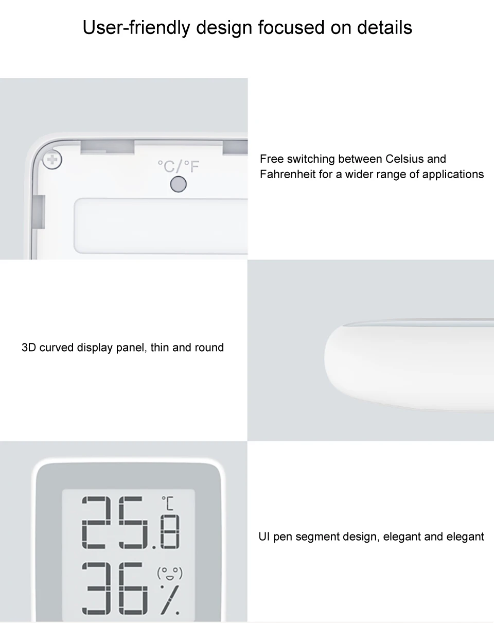 Xiaomi Mijia MiaoMiaoCe E-Link чернильный экран дисплей Цифровая влажность метр Высокая-Высокоточный термометр Температура Влажность сенсор