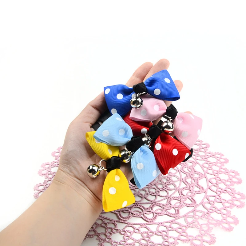 1 шт. регулируемый галстук бабочка для домашних питомцев украшенный