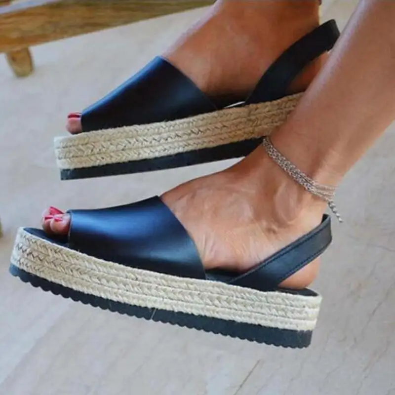 Женская повседневная обувь на танкетке zapatos mujer Летние женские Босоножки с