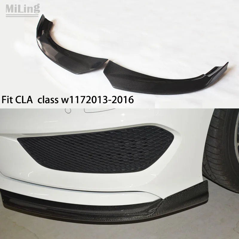 Для CLA W117 предварительно подтяжку лица передний бампер сплиттер углеродного