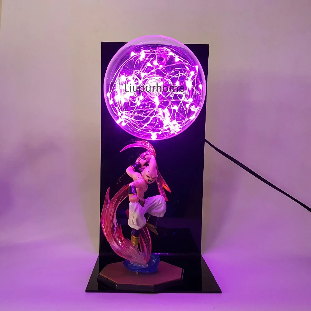 Dragon Ball Z Majin Buu Светодиодная лампа аниме Dragon Ball Z DBZ Son Goku Buu Lampada украшения