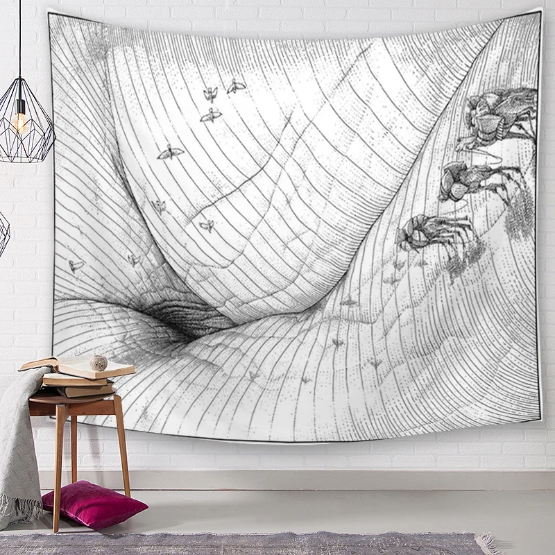 Палка напечатанный рисунок МАНДАЛА ГОБЕЛЕН настенный Декор хиппи гобелен