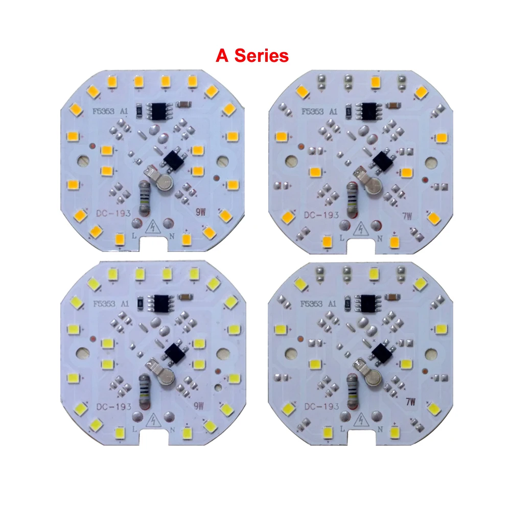 10 шт./лот светодиодный чип SMD 7 ваттов 9 не нужен драйвер Встроенный IC AC 180V 240V для DIY