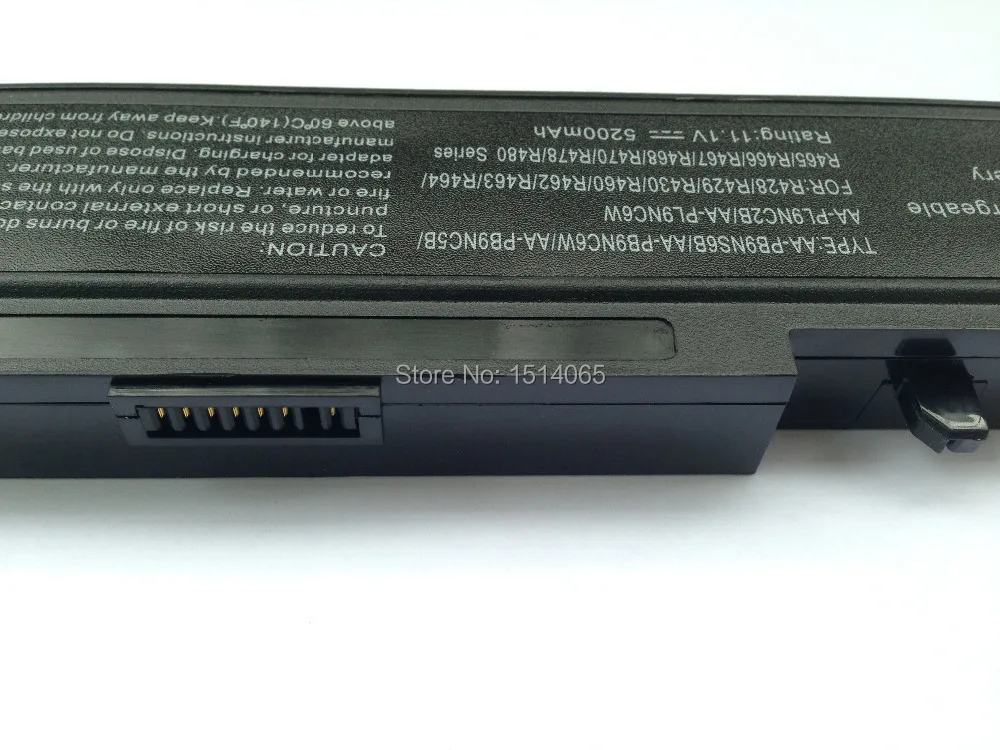 Аккумулятор для ноутбука SAMSUNG R423 R428 R429 R430 R431 R439 5200 мАч|battery for samsung aa-pb9nc6b|laptop battery