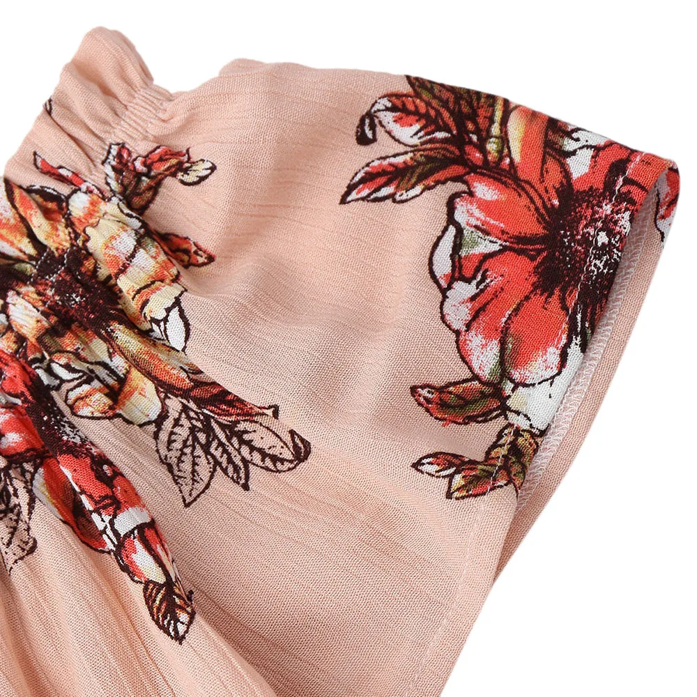 ZAFUL пляжная одежда с открытыми плечами оборками топ и шорты тюльпанами цветочный