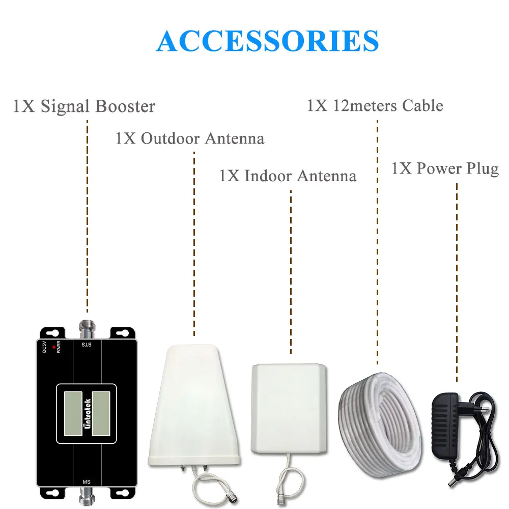 

Lintratek NEW LCD Signal Booster GSM 900MHz 3G UMTS 2100MHz Cell Phone Signal Amplifier Repeater for MTS,MegaFon,Beeline,Tele2 .