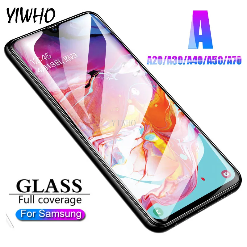 Закаленное стекло с полным покрытием для Samsung Galaxy A40 2019 Защитная пленка экрана