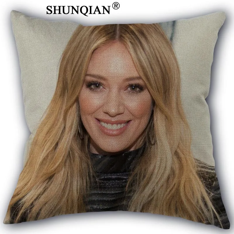 Наволочка hilary duff на заказ хлопковая наволочка декоративная Красивая домашняя