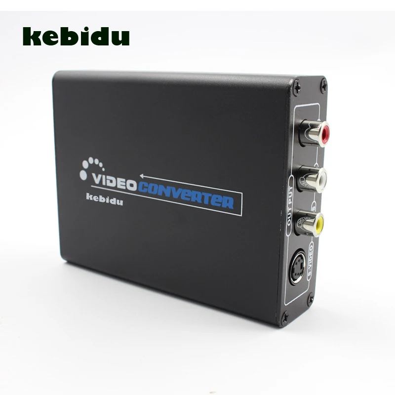 Kebidu Новый HDMI в AV s-видео CVBS видео преобразователь Переключатель адаптер DC 5 HD 3RCA