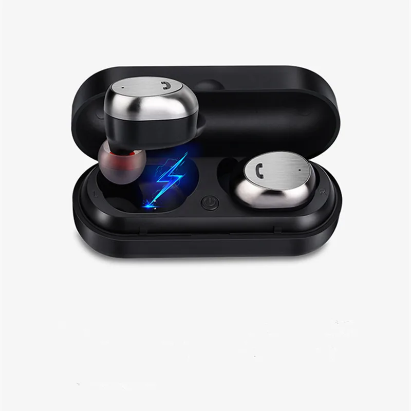 Hongsund HM9 TWS Bluetooth гарнитура беспроводной наушник металлический чехол для зарядки