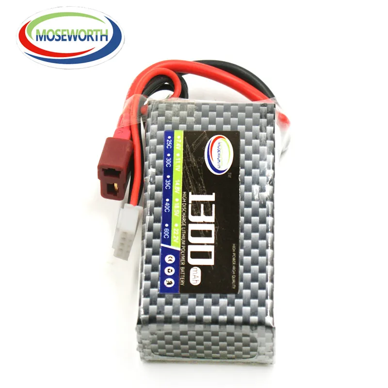 Аккумулятор Lipo 4S 14 8 в 1300 мА · ч 60C для радиоуправляемого самолета квадрокоптера