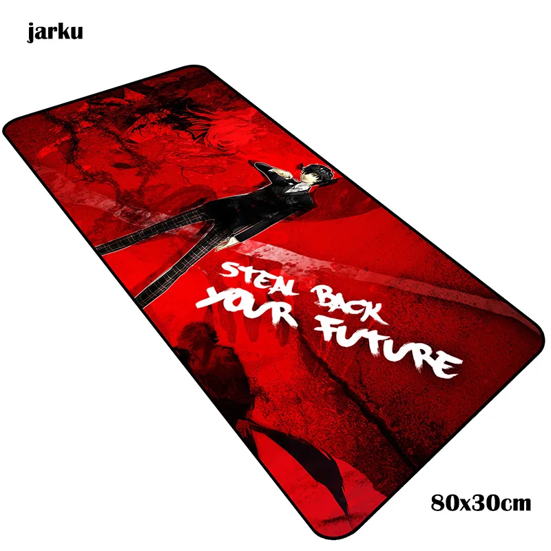 size 800x300x2mm Persona 5 Коврик для мыши геймер высокого класса 800x300x2 мм notbook коврик для мыши игровой коврик для мыши большой милый коврик для мыши стол для компьютера коврик для мыши - Цвет: size 800x300x2mm