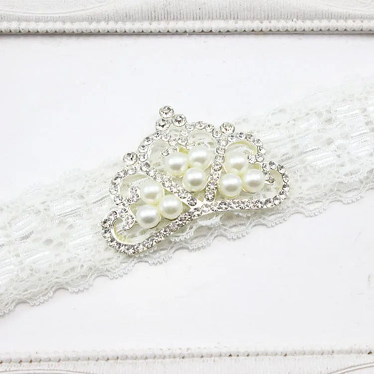 

2015 Princess Crown and Lace Headband for Girl Hair Decor Baptism Christening Hairband girl rhinestone headband 10 pcs/lot
