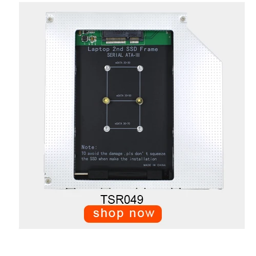 TISHRIC Caddy 12,7 мм адаптер Dvd Hdd жесткий диск Корпус Optibay адаптер жесткий диск корпус из алюминиевого сплава для M2 NGFF