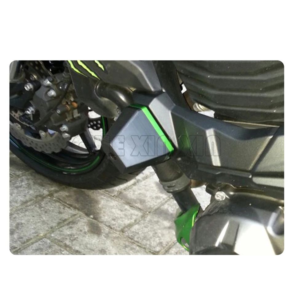 Новый для Kawasaki Z750 Z800 Z1000 Алюминий зеленый цвет Мотоцикл с ЧПУ рамки Ползунки
