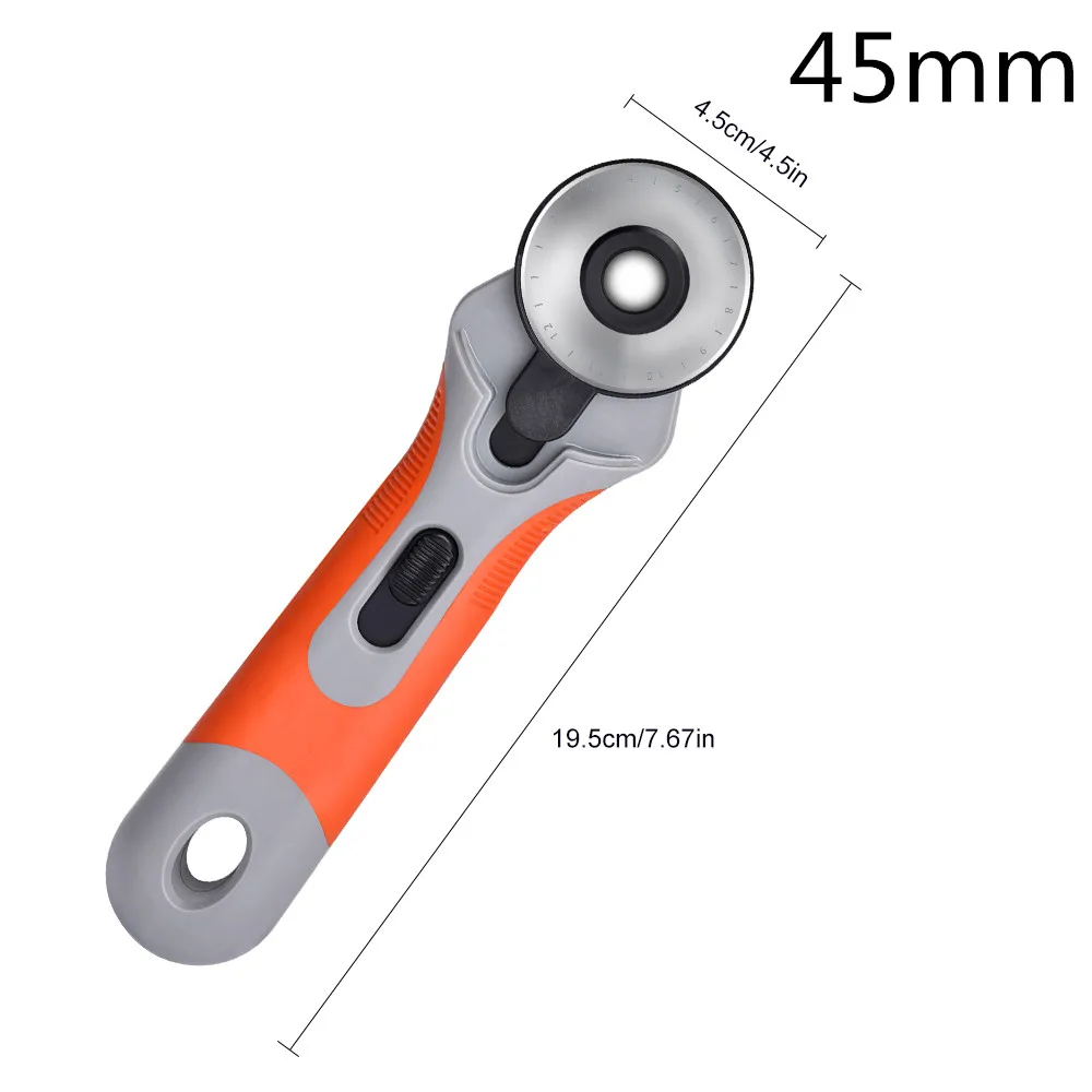45mm Rotary Cutter 28/45 мм кожи инструмент роторный резец ткани круговой резки круглый Ножи лоскутное шарошка лоскутного шитья ручной работы инструмент - Цвет: 45mm Rotary Cutter