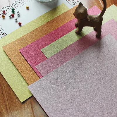 А4 золотой розовый высокое качество супер Блестки для рукоделия бумажная