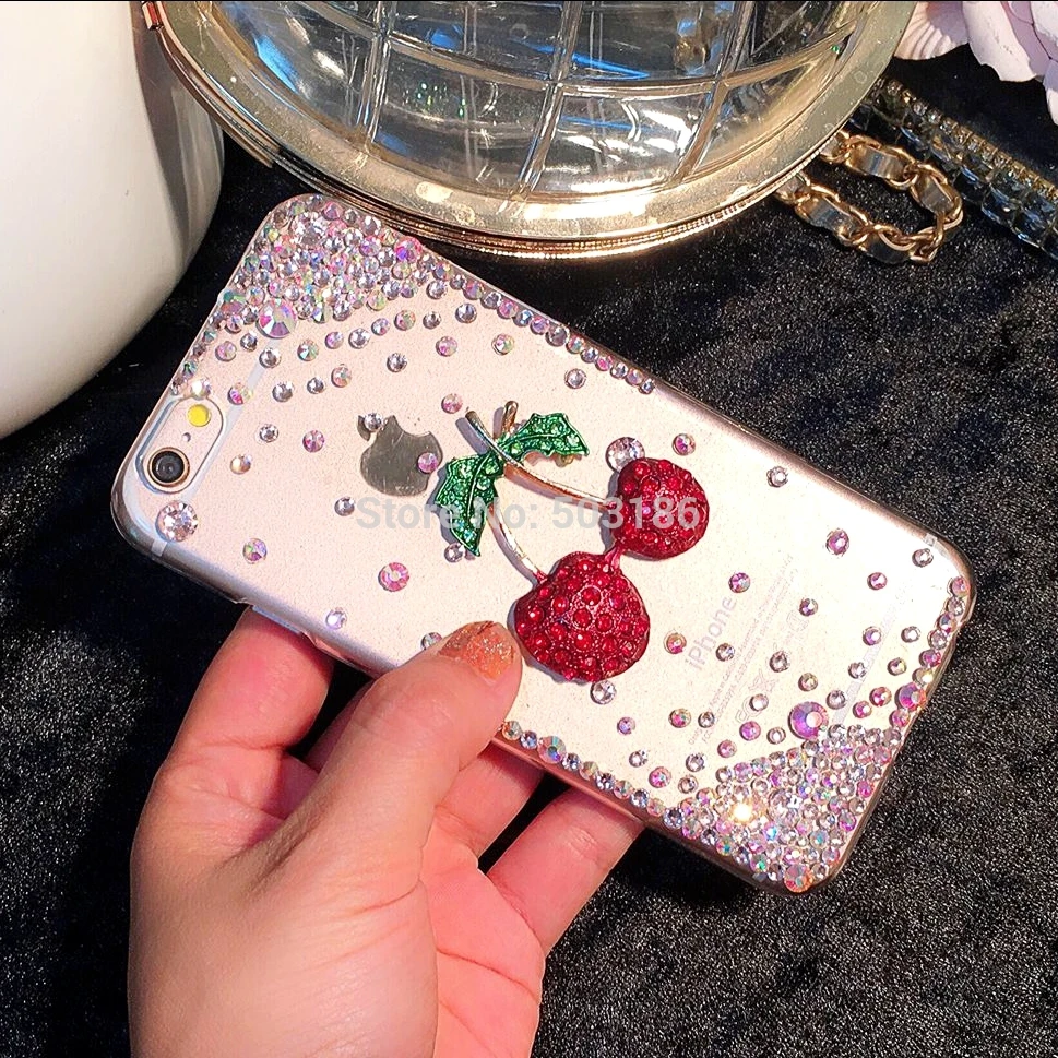 Чехол со стразами для OPPO A91 A83 Reno 2 A Ace Realme 3 X2 Pro C2 A1K A5 A9 2020 Cherry Стразы чехол|Бамперы| |