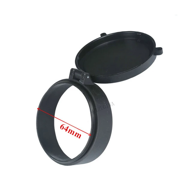 64mm MIZUGIWA 1 шт. охотничий Калибр прицел быстрый флип Весна вверх открытый крышка объектива Пылезащитный колпак глаз защита объектива - Цвет: 64mm
