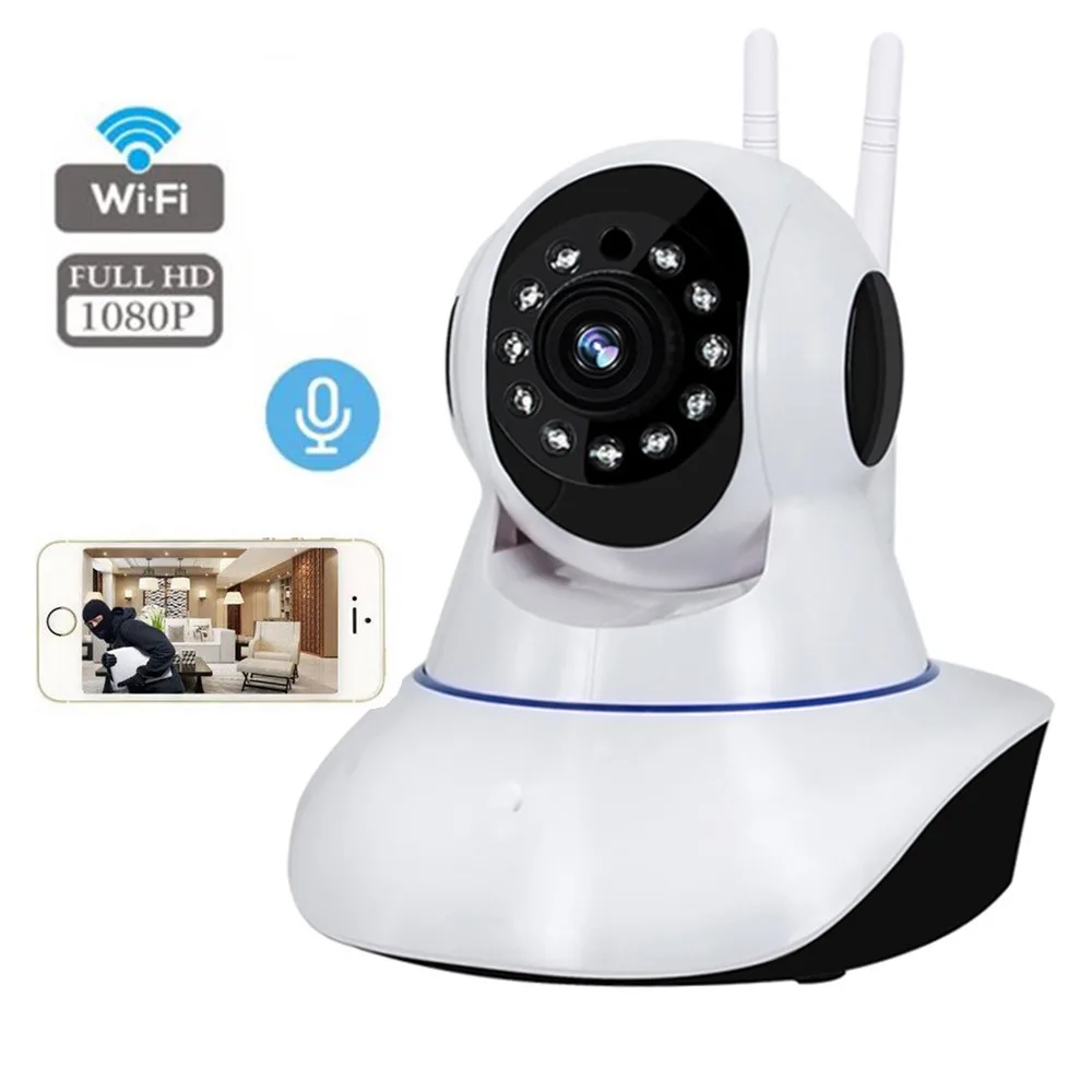 Беспроводная ip камера Wi Fi 1080P 2MP домашняя геодезическая hd Крытый 360 CCTV PTZ DV запись