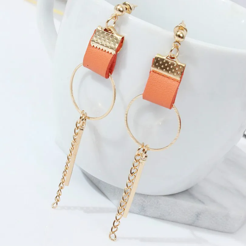 Модные ювелирные изделия уникальные преувеличенные геометрические серьги