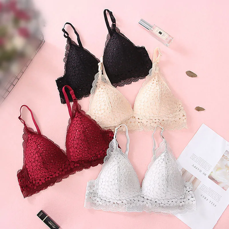 Сексуальный бюстгальтер с кружевами Женский мягкий Пуш-Ап женское сексуальное