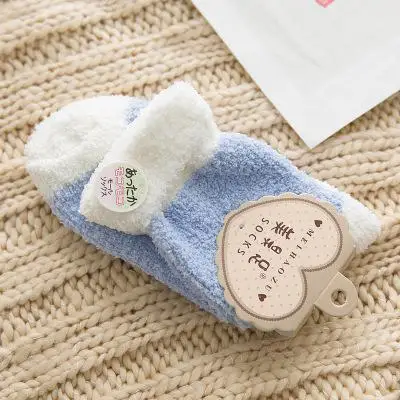 Kawaii/рождественские носки яркие бархатные носки-тапочки кораллового цвета модные хлопковые забавные теплые носки для зимы для женщин и девочек, милые носки, Meias - Цвет: 3