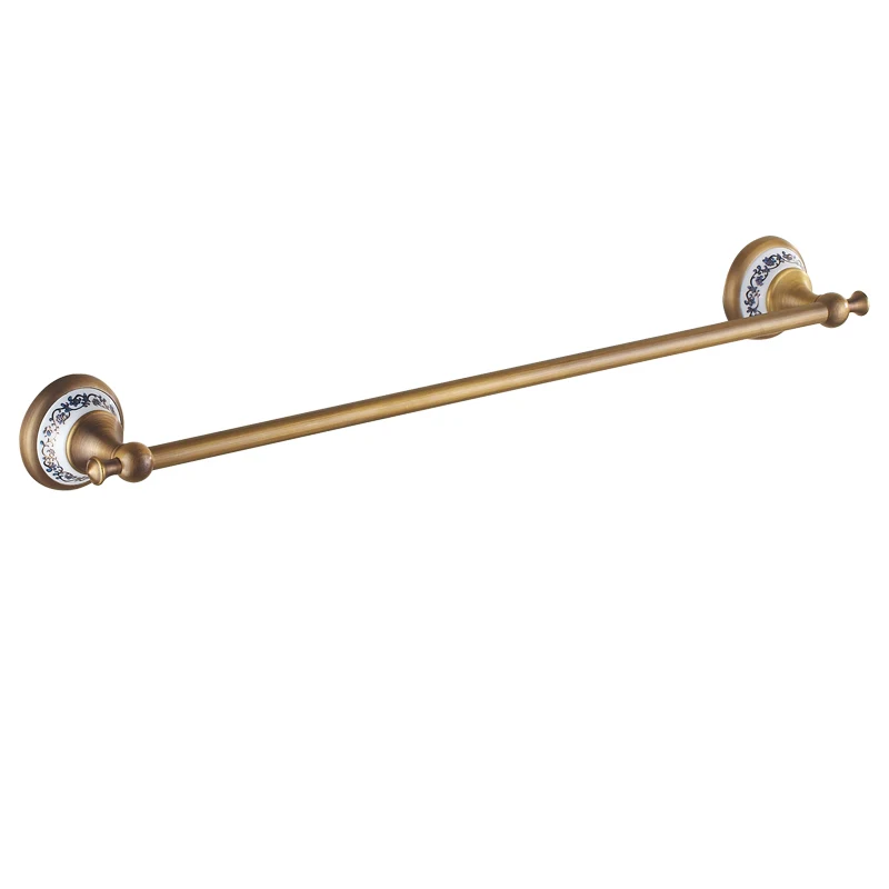 Вешалка для полотенец в ванную из латуни европейском стиле 60 см | Обустройство