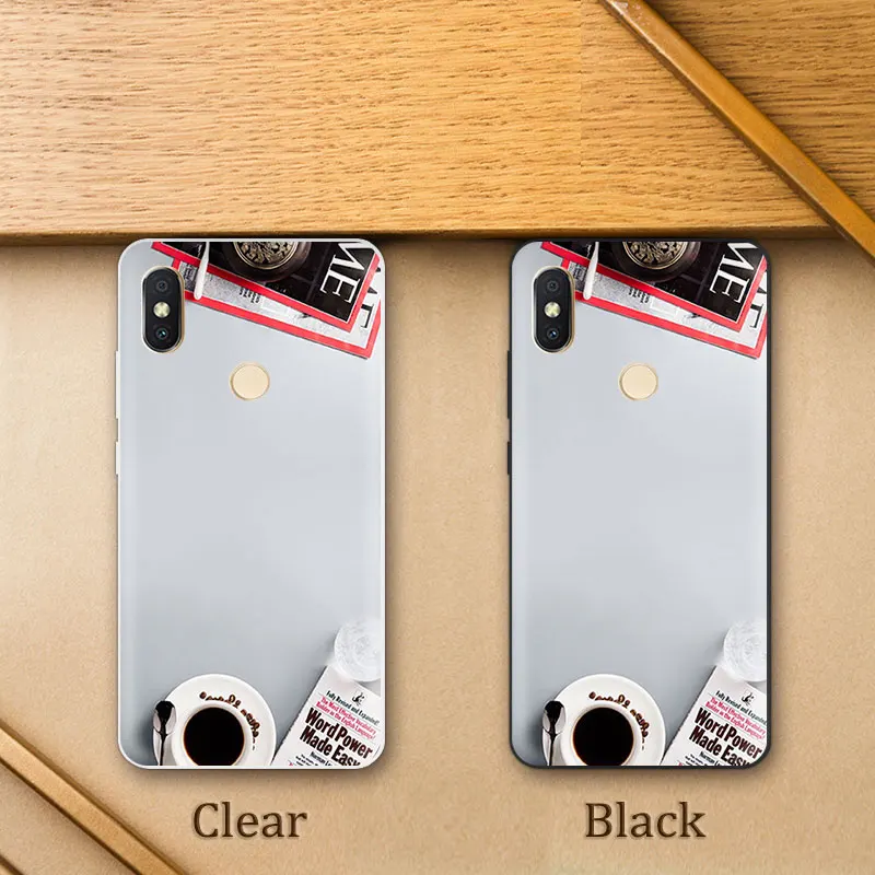 for Xiaomi Redmi S2 / Y2 Luxury Buliding Back Cover Black Matte Full Protection 5.99 inch Clear Silicone Phone Case |