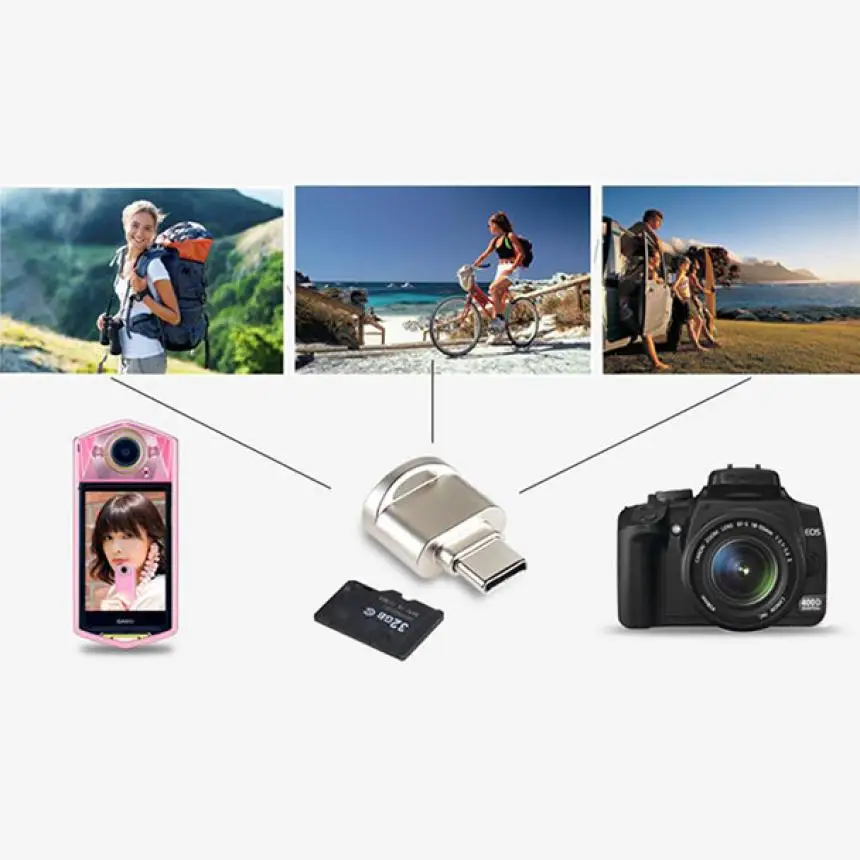 EC2 HIPERDEAL модный мини Type C Micro SD TF кардридер OTG адаптер USB 3 1 портативный Mar27 Прямая